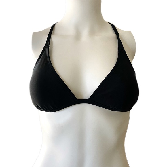 Black Caged-Back Bikini Swim Top - Womens Size XS Swimsuit xhilaration Swimwear - Picture 2 of 3